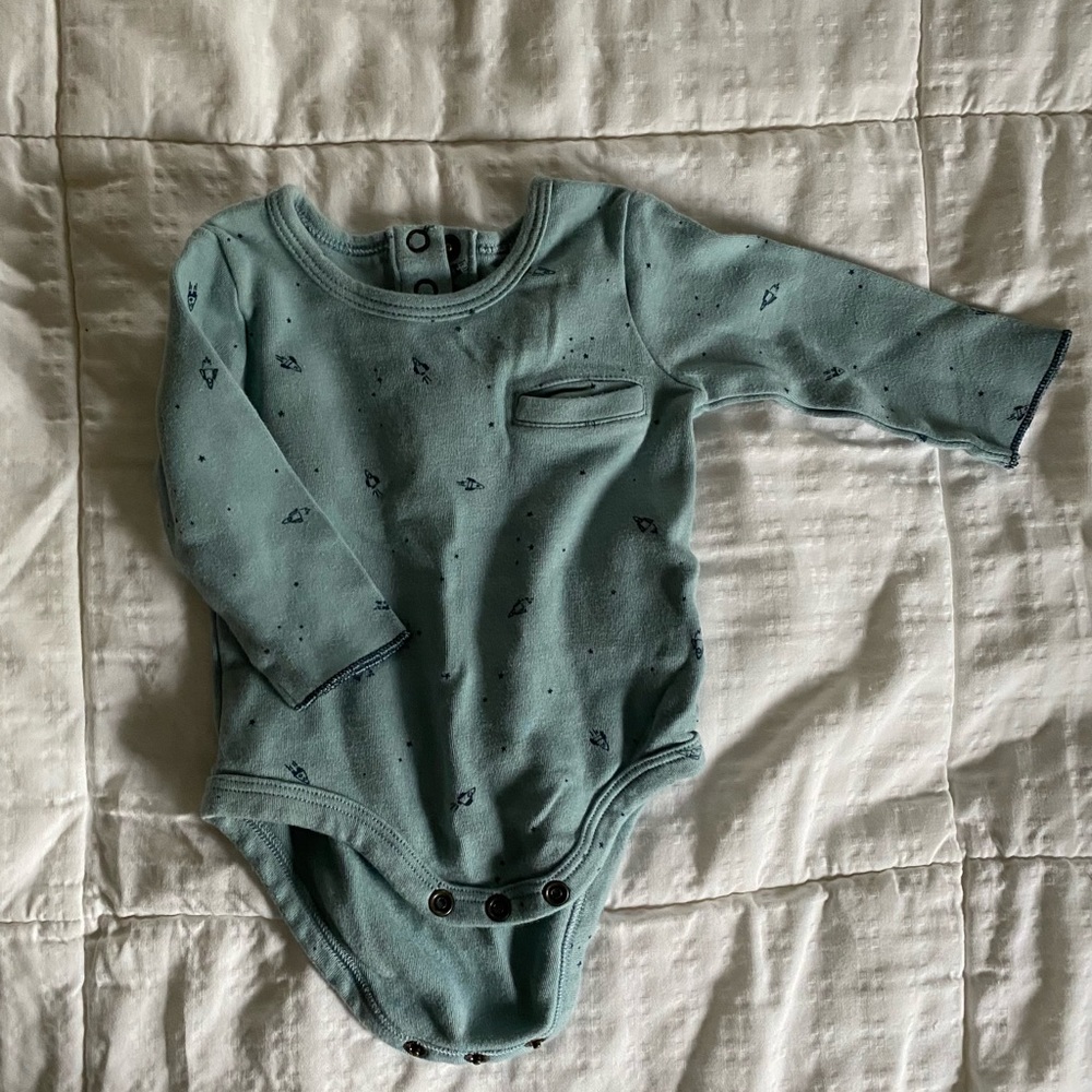 Pehr 0-3 month space onesie